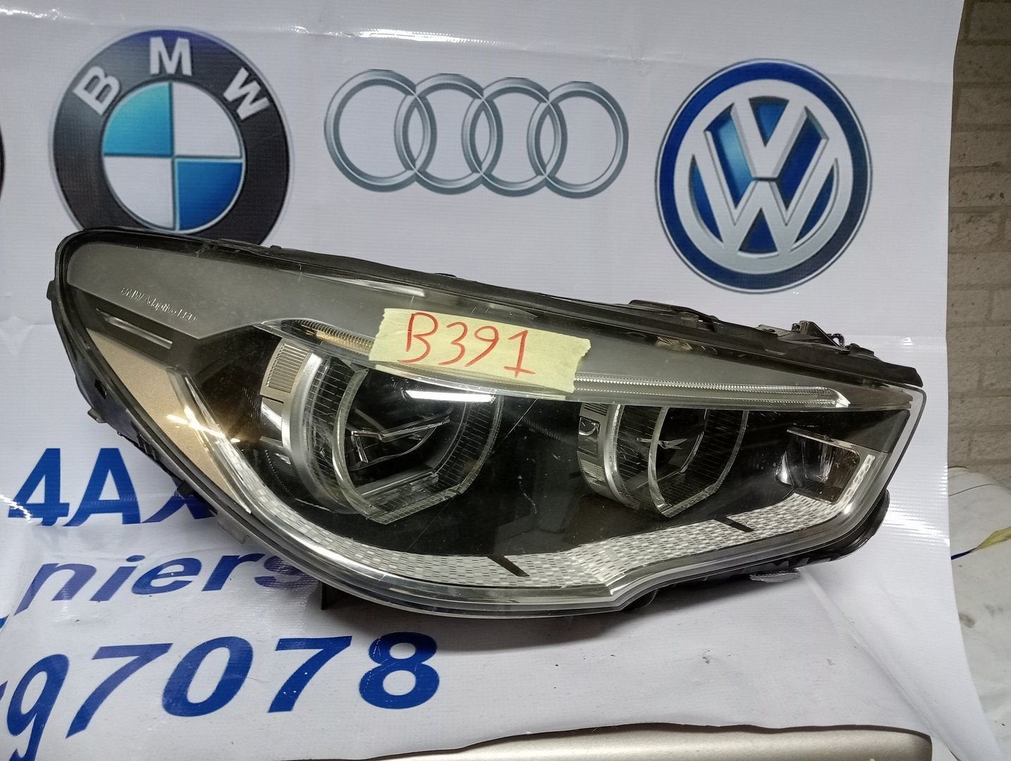 BMW 5 SERIE GT F07 LCI ADAPTIEVE LED KOPLAMP 7424140 LINKS, Gebruikt, -, -, Ophalen of Verzenden