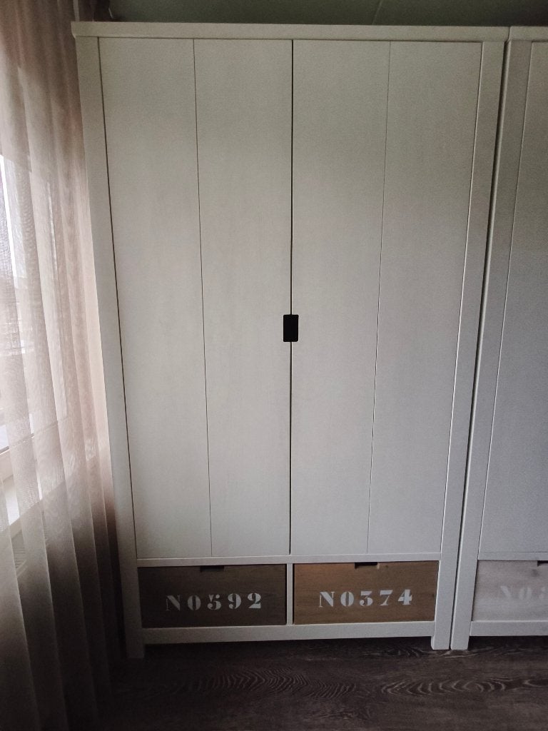 Kleerkast Bopita Basic Wood White Wash, Ophalen, Gebruikt, Kast, 50 tot 70 cm