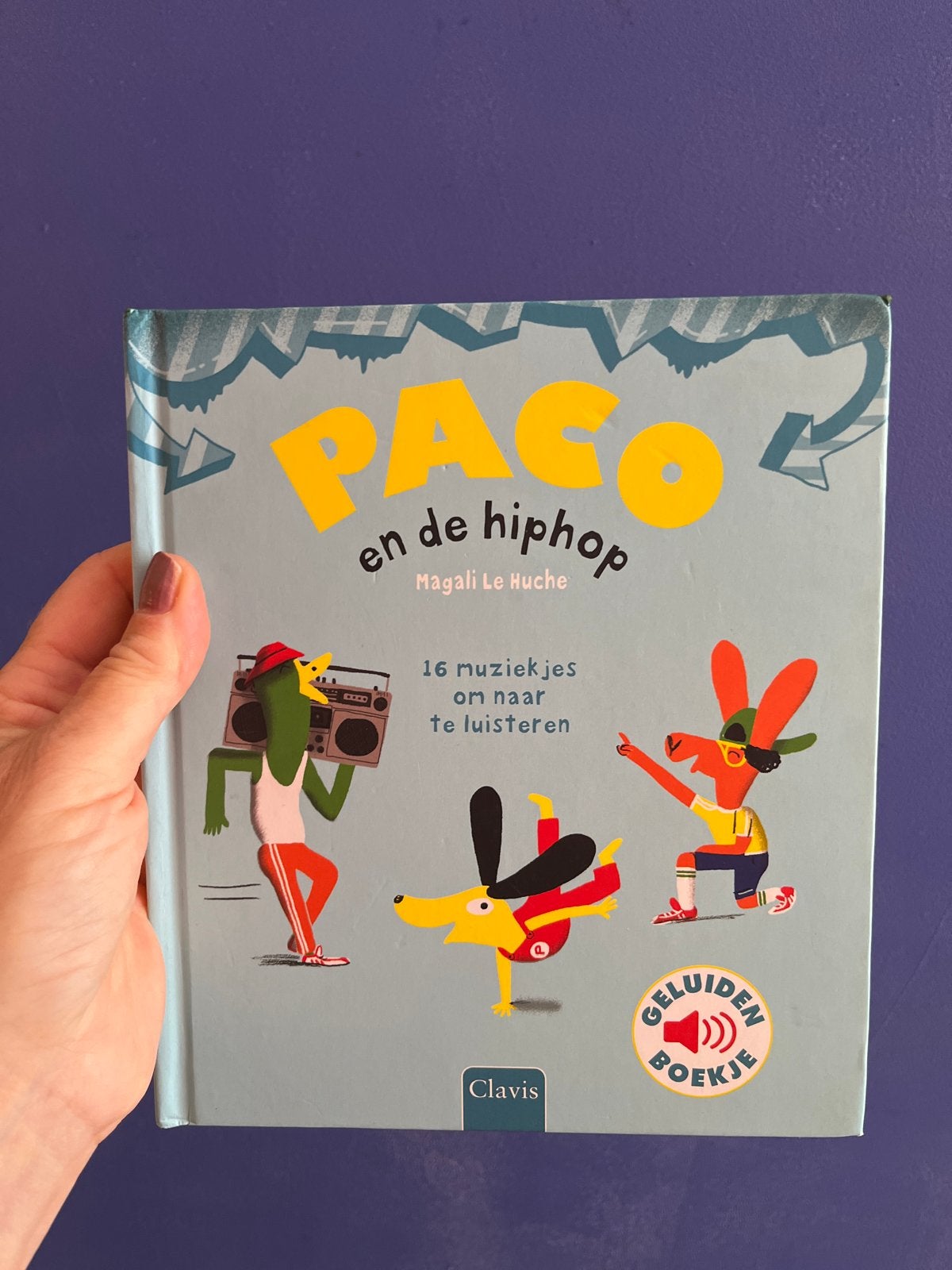 Paco en de hiphop - Geluidenboekje, Ophalen of Verzenden, Gelezen, Uitklap-, Voel- of Ontdekboek, 3 tot 4 jaar