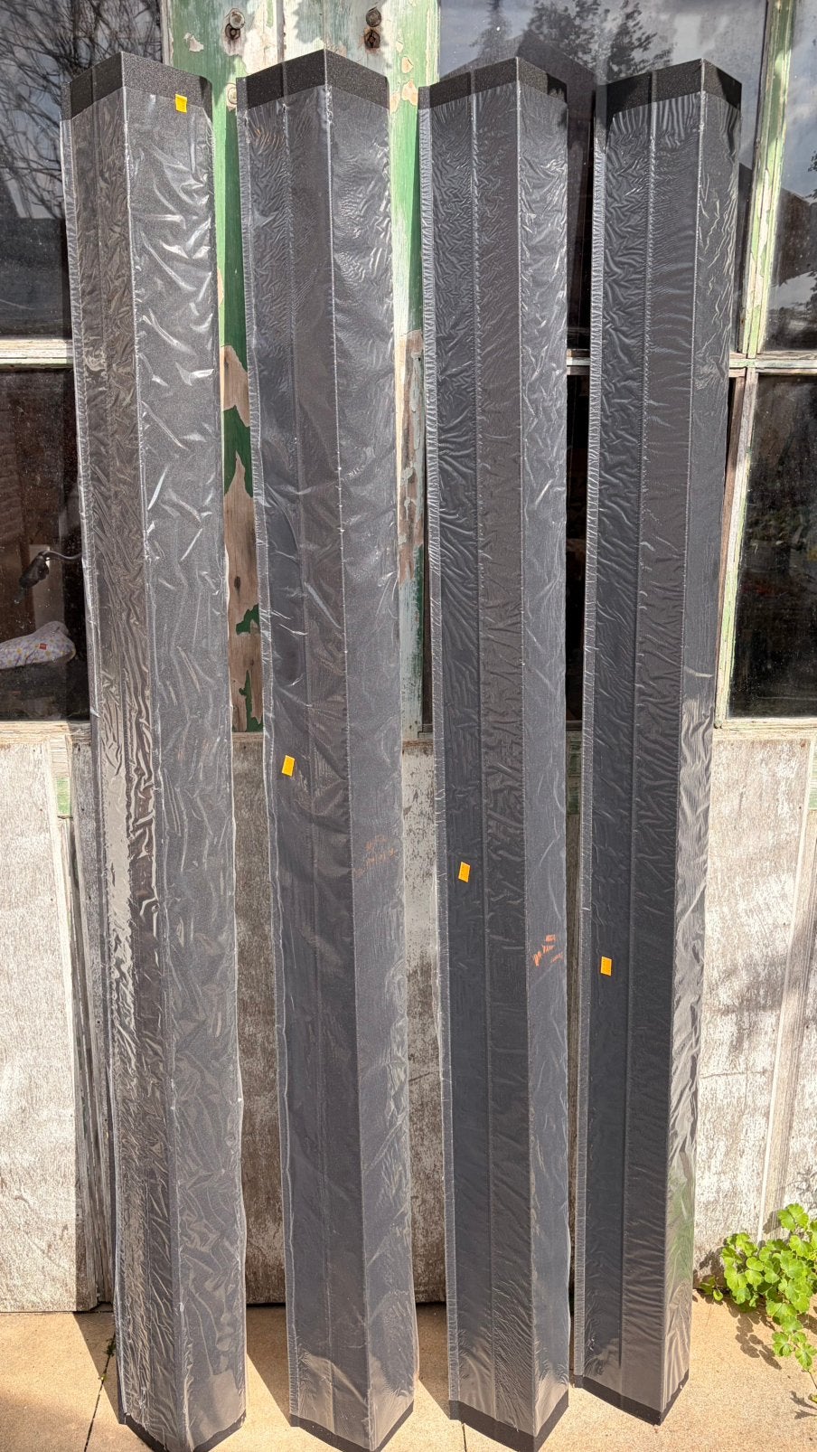 4x nieuwe windveer mat zwart lengte 2m, Ophalen, Overige materialen, Zwart, Overige typen