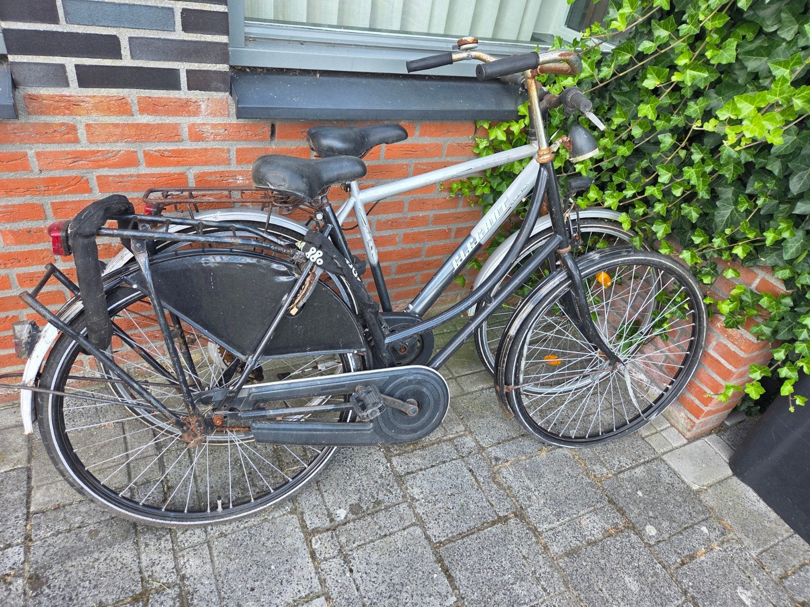 Gebruikte fietsen, damesfiets en herenfiets, Terugtraprem, Ophalen, Overige merken, 53 tot 56 cm