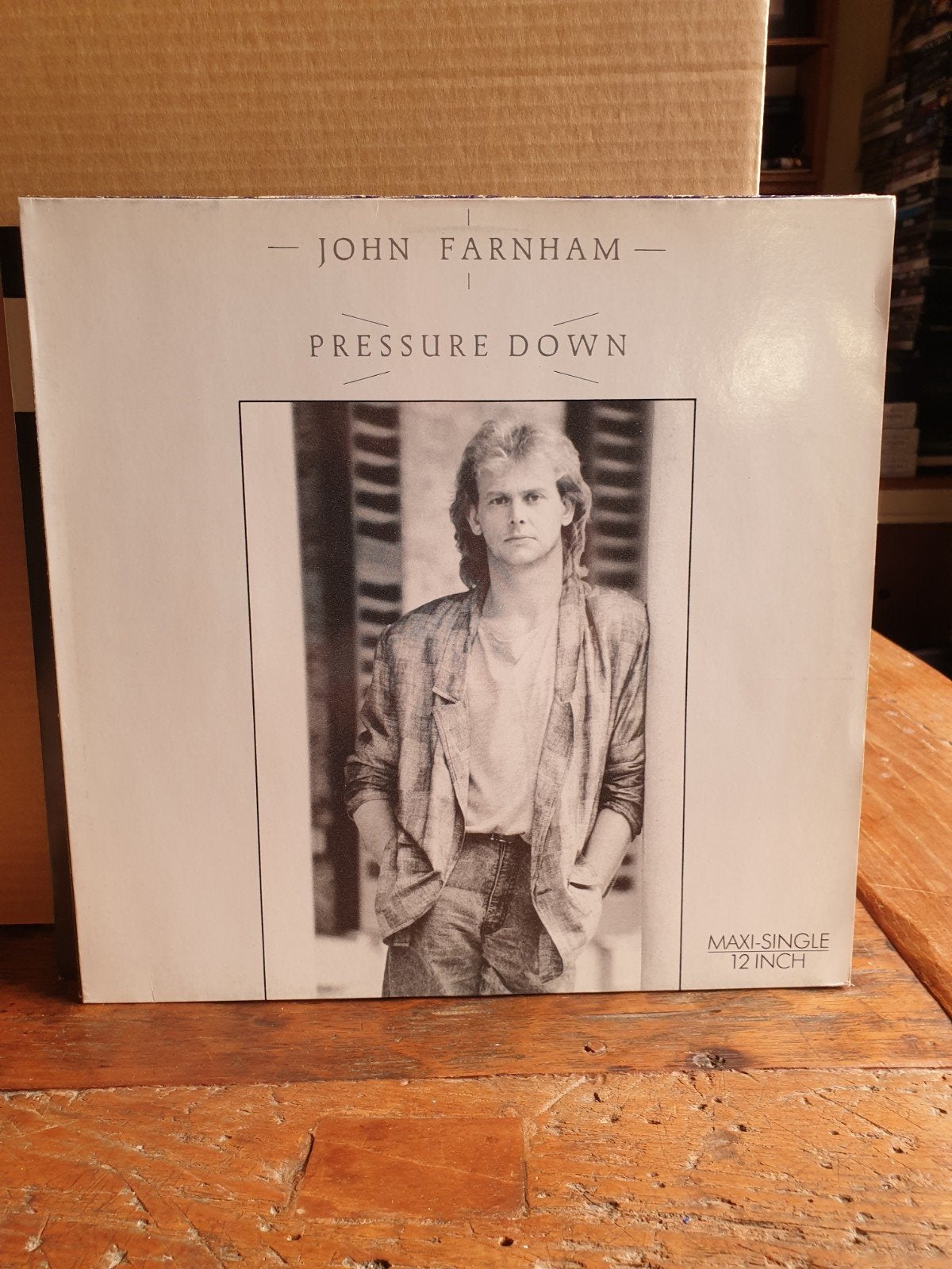 John Farnham - Pressure Down, maxi single (M1), Ophalen of Verzenden, Gebruikt, 12 inch, Overige typen