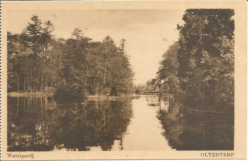 Waterpartij Olterterp., Ophalen of Verzenden, 1940 tot 1960, Ongelopen, Friesland
