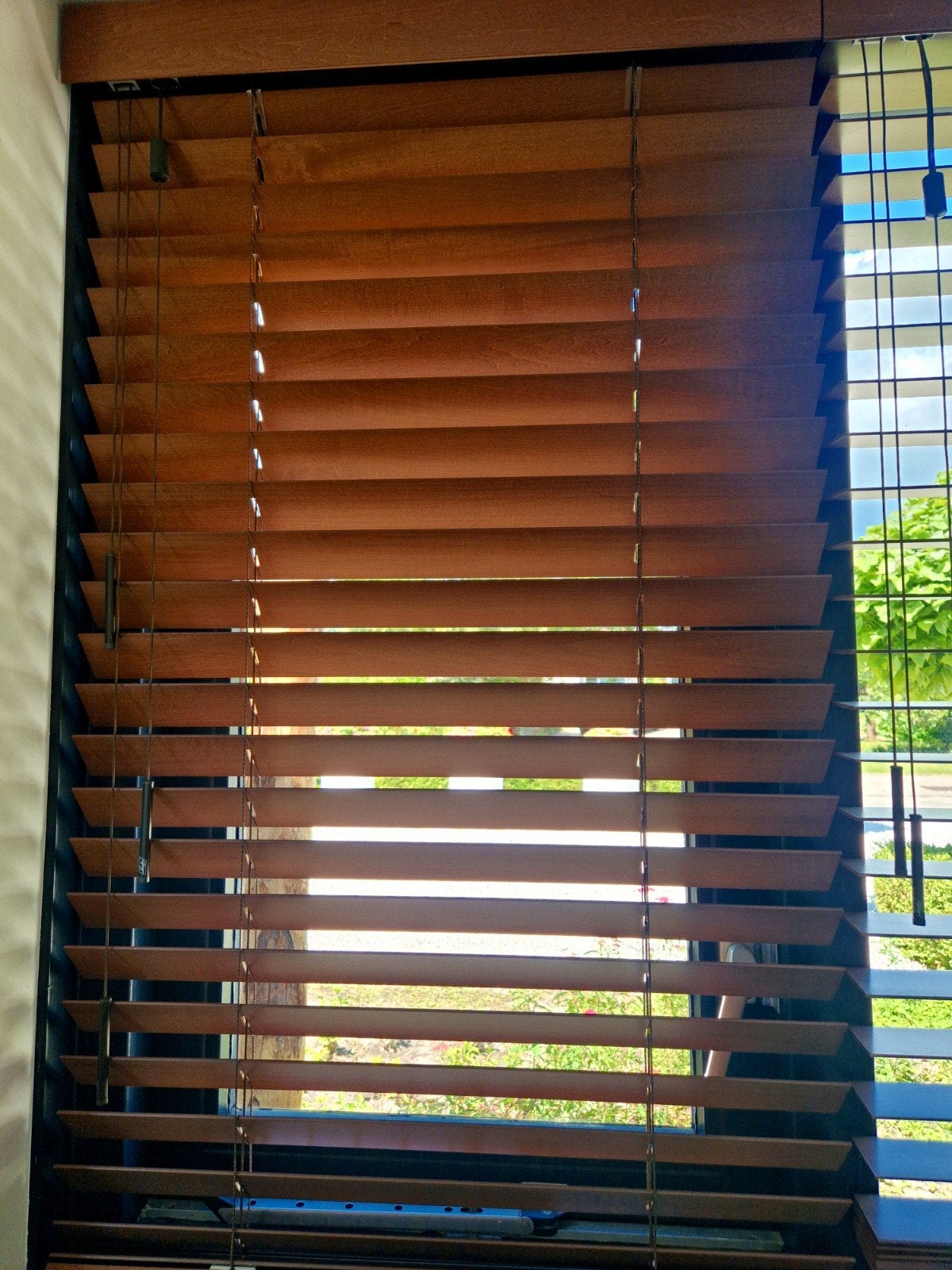 Mooie houten luxaflex, 50b x 140h, Bruin, Zo goed als nieuw, Minder dan 100 cm, 50 tot 100 cm