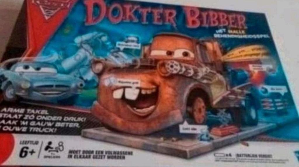 Dokter Bibber Cars 2 - Takel Editie Gezelschapsspel, Ophalen of Verzenden, Overige figuren, Zo goed als nieuw, Overige typen