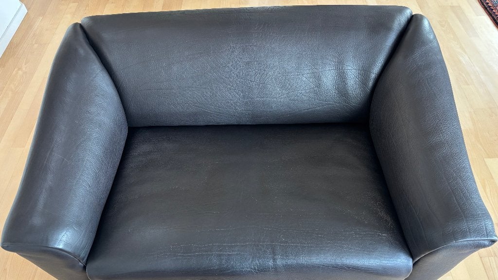 2 DESEDE DS47 Leren banken donkerbruin,, Gebruikt, Verzenden, Tweepersoons, Minder dan 150 cm