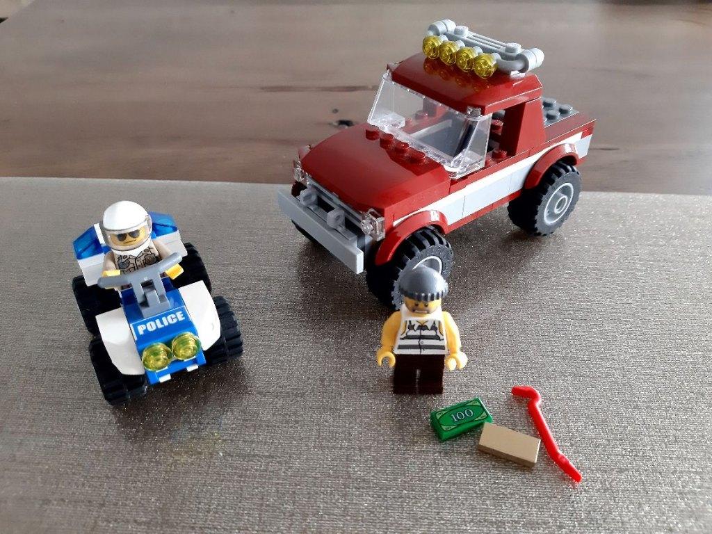 Lego politieachtervolging  set 4437, Lego, Ophalen of Verzenden, Zo goed als nieuw, Complete set
