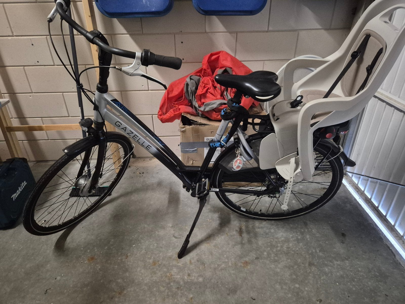 Gazelle Chamonix C7 Damesfiets met kinderzitje, Ophalen, Versnellingen, Schijfrem, Gazelle