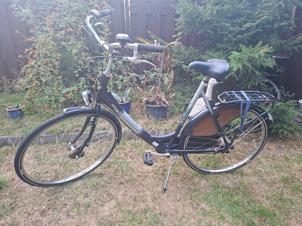 Nette cumberland Dameafiets 7 versbellingen, Gebruikt, (Extra) lage instap, 56 cm of meer, Trommelrem