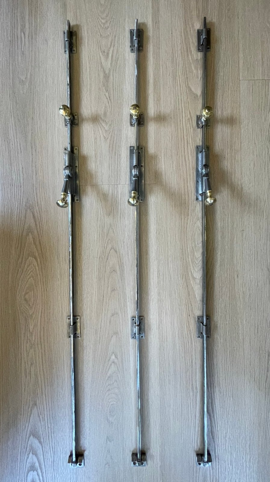 3x Raamespagnolet ANTIEK 1900 Raam espagnolet pompespagnolet, Ophalen of Verzenden