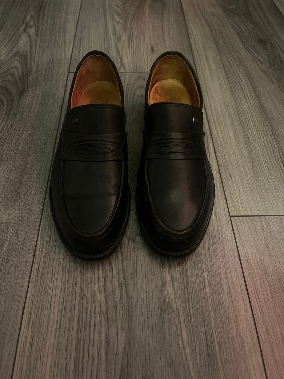 Van Lier Loafers - Zwart Leer - Maat 44, Kleding | Heren, Loafers, Zwart, Ophalen of Verzenden, Gedragen