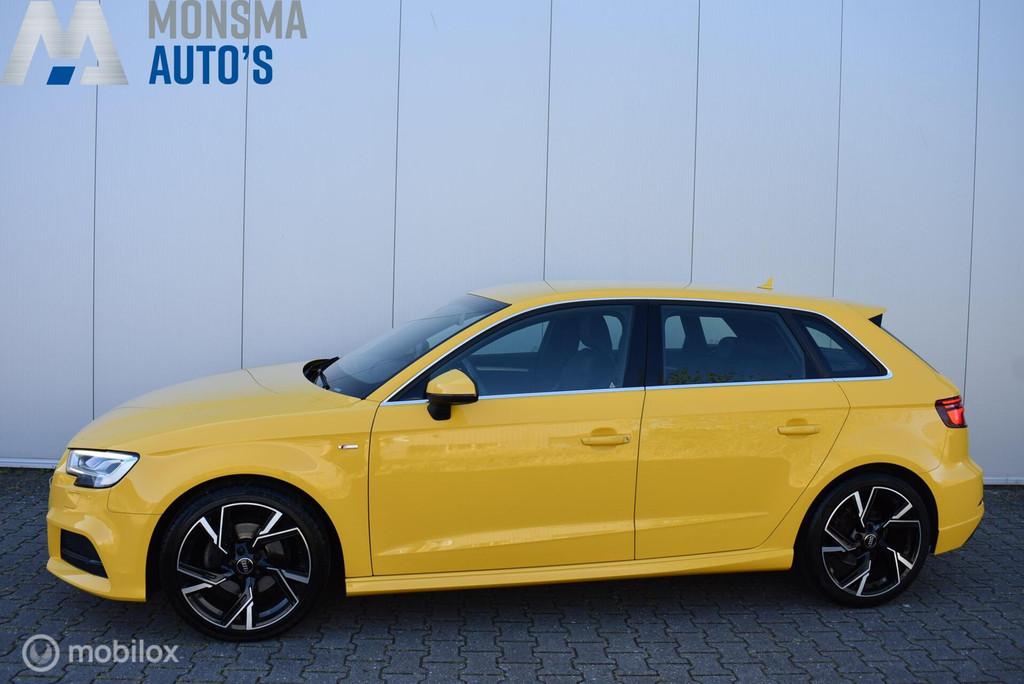 Audi A3 Sportback 1.0 TFSI S-Line Vegas Yellow Clima Cruise, Auto's, Audi, Voorwielaandrijving, Gebruikt, Bedrijf, 999 cc