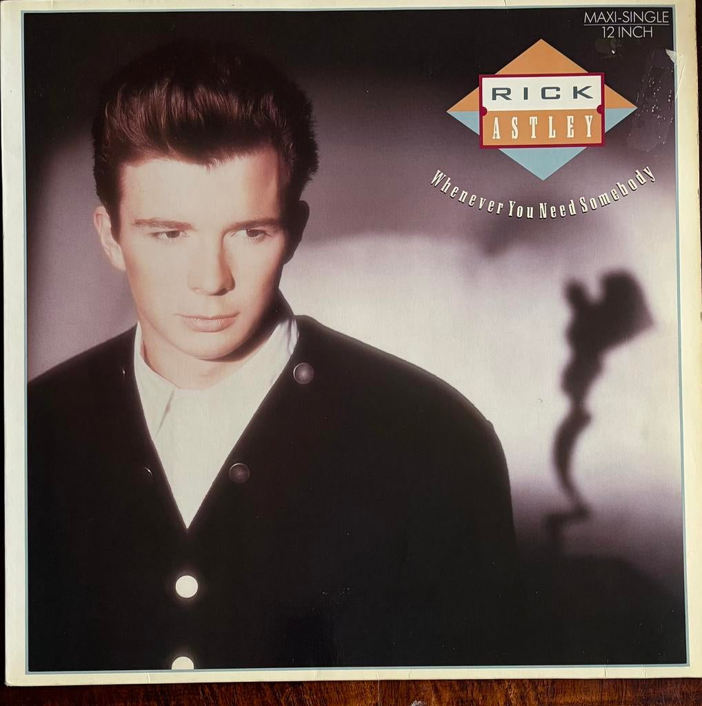 12” MAXI SINGLE Rick Astley - Whenever you need somebody, Cd's en Dvd's, Vinyl | Pop, Ophalen of Verzenden, Zo goed als nieuw