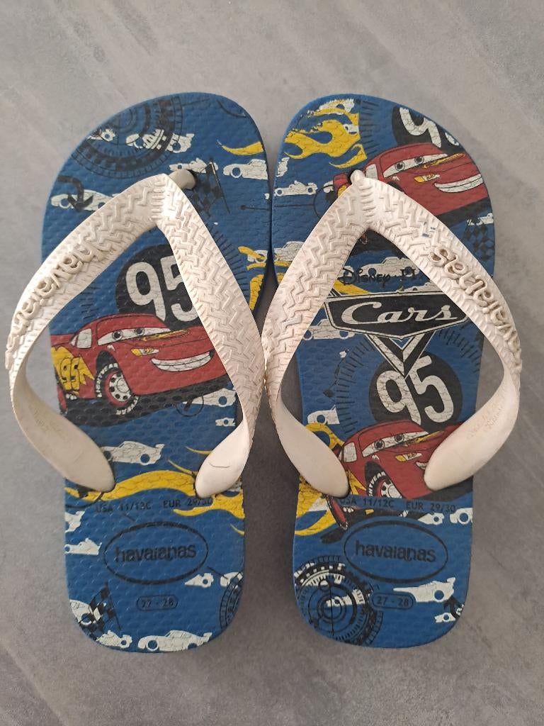 Cars havaianas maat 27 / 28, Kinderen en Baby's, Kinderkleding | Schoenen en Sokken, Gebruikt, Overige typen, Ophalen of Verzenden