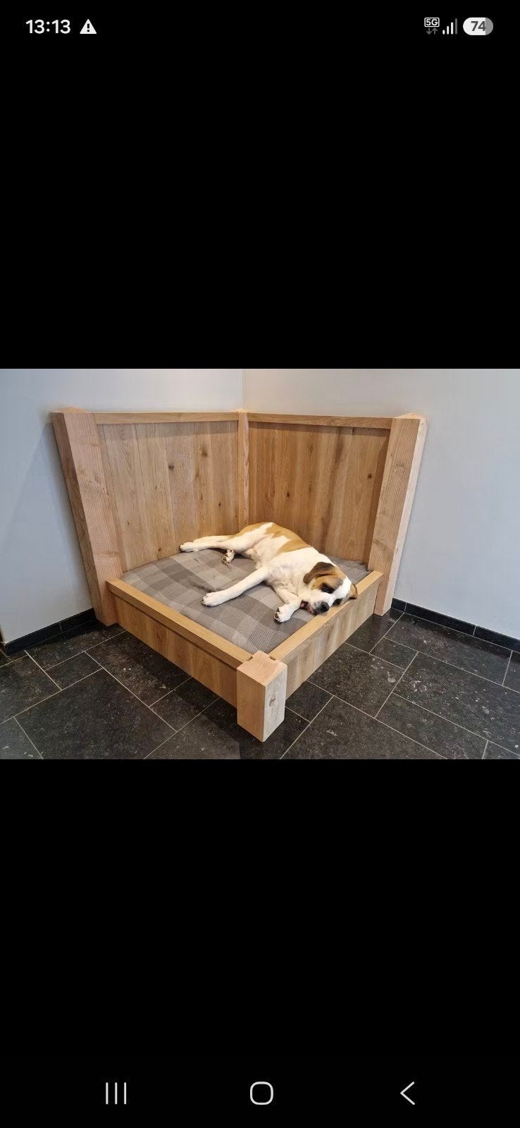 Hondenmand voor grote hond met opstaande randen, Ophalen, Overige