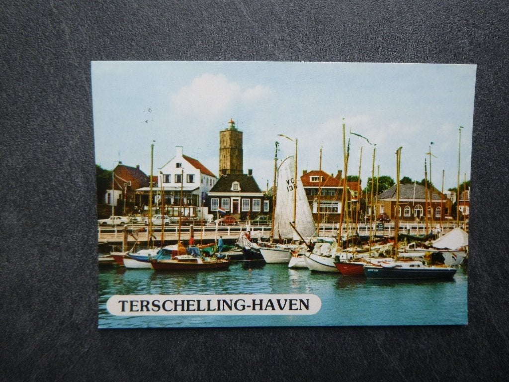 Terschelling, haven/boten 1980, Verzenden, 1980 tot heden, Gelopen, Waddeneilanden
