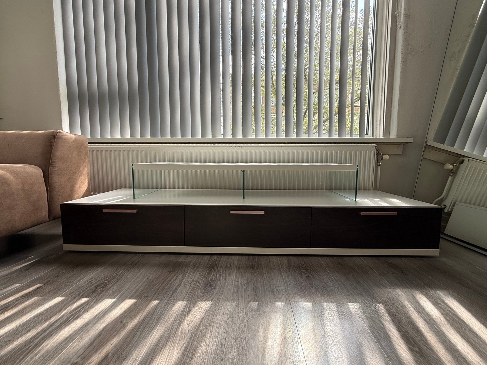 TV meubel, Ophalen, Overige materialen, Gebruikt, 150 tot 200 cm