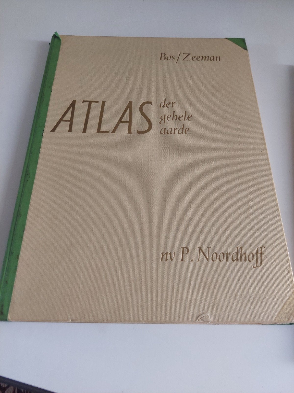 Atlas der gehele aarde, Bos/Zeeman 1964, P. Noordhoff, Boeken, Atlassen en Landkaarten, Gelezen, Bosatlas, Ophalen of Verzenden
