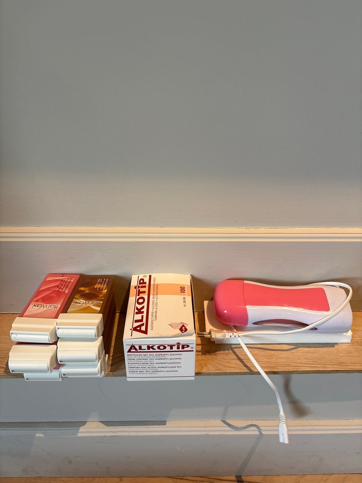 Wax set met Alkotip doekjes, Ophalen, Gebruikt, Overige typen