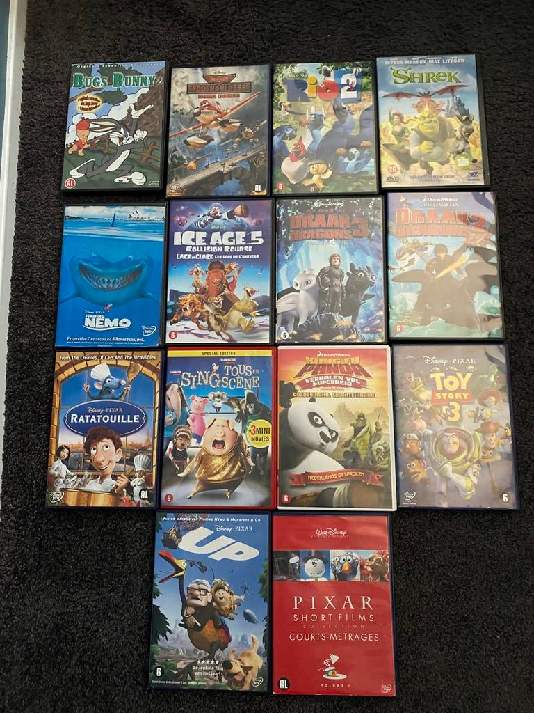 Grote collectie kinderfilms op DVD - Disney, Pixar, DreamWor, Avontuur, Gebruikt, Ophalen of Verzenden, Vanaf 6 jaar