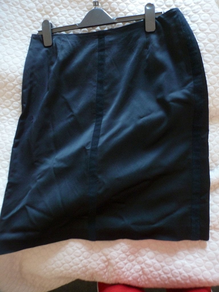 classic ZIJDEGLANS rok SANDRA PABST 44 -GRATIS zend, Verzenden, Zwart, Maat 42/44 (L), Zo goed als nieuw