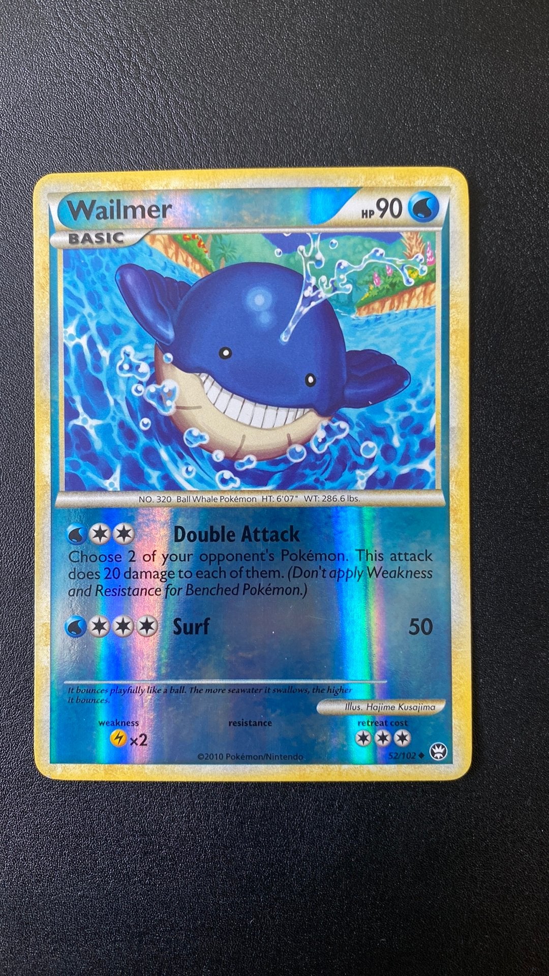 Pokemon wailmer 52 reverse holo triumphant, Ophalen of Verzenden, Zo goed als nieuw, Losse kaart