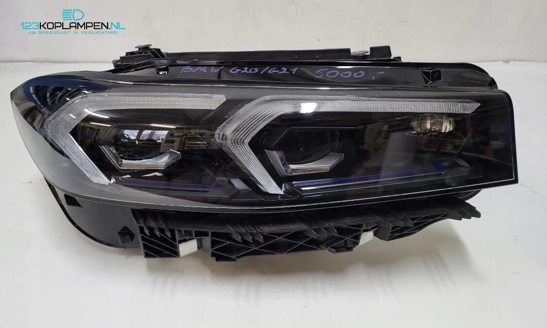 BMW 3 G20 G21 LCI Facelift Full Led Black Koplamp rechts, Gebruikt, -, -, Ophalen of Verzenden