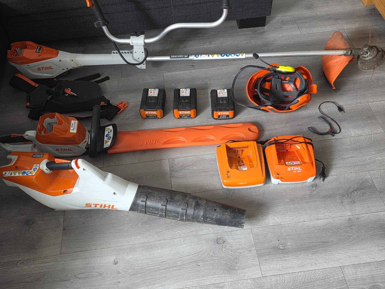 Professionele STIHL AP Set | FSA135 HSA100 BGA86 | 3 Accu's, Ophalen, Zo goed als nieuw, Overige soorten, Stihl