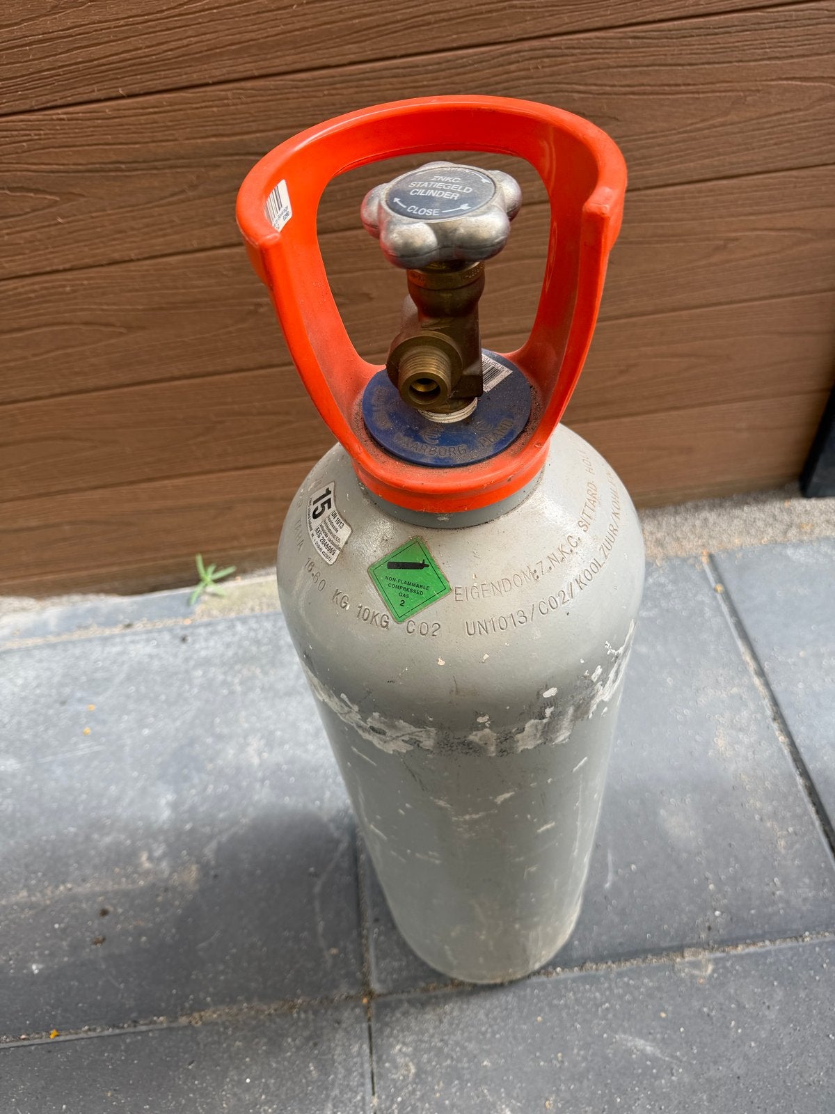 CO2 cilinder 10KG statiegeld, Ophalen, Gebruikt
