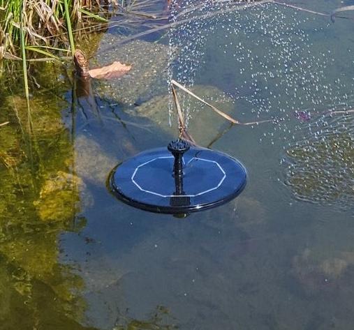 JGS Solar Fontein op Zonne Energie+ 6sproeicombinaties nieuw, Ophalen of Verzenden, Nieuw, Fontein