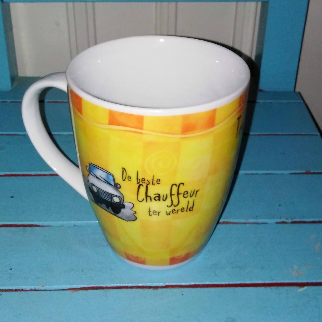 Mokken met leuke spreuken over beroepen - History & Heraldry, Ophalen, Glas of Glazen, Gebruikt, Overige stijlen