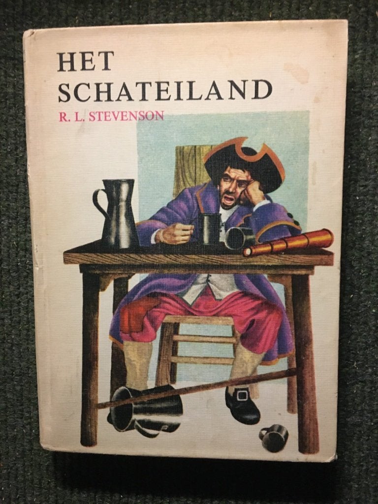Schateiland ; door Robert Louis Stevenson #Piraten, Gelezen, Ophalen of Verzenden, Fictie, Robert Louis Stevenson