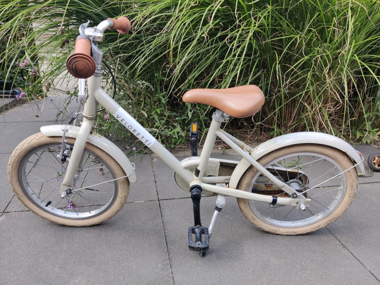 Veloretti kinderfiets - Crème, 16 inch, Ophalen, Velgrem, Veloretti, 16 tot 20 inch