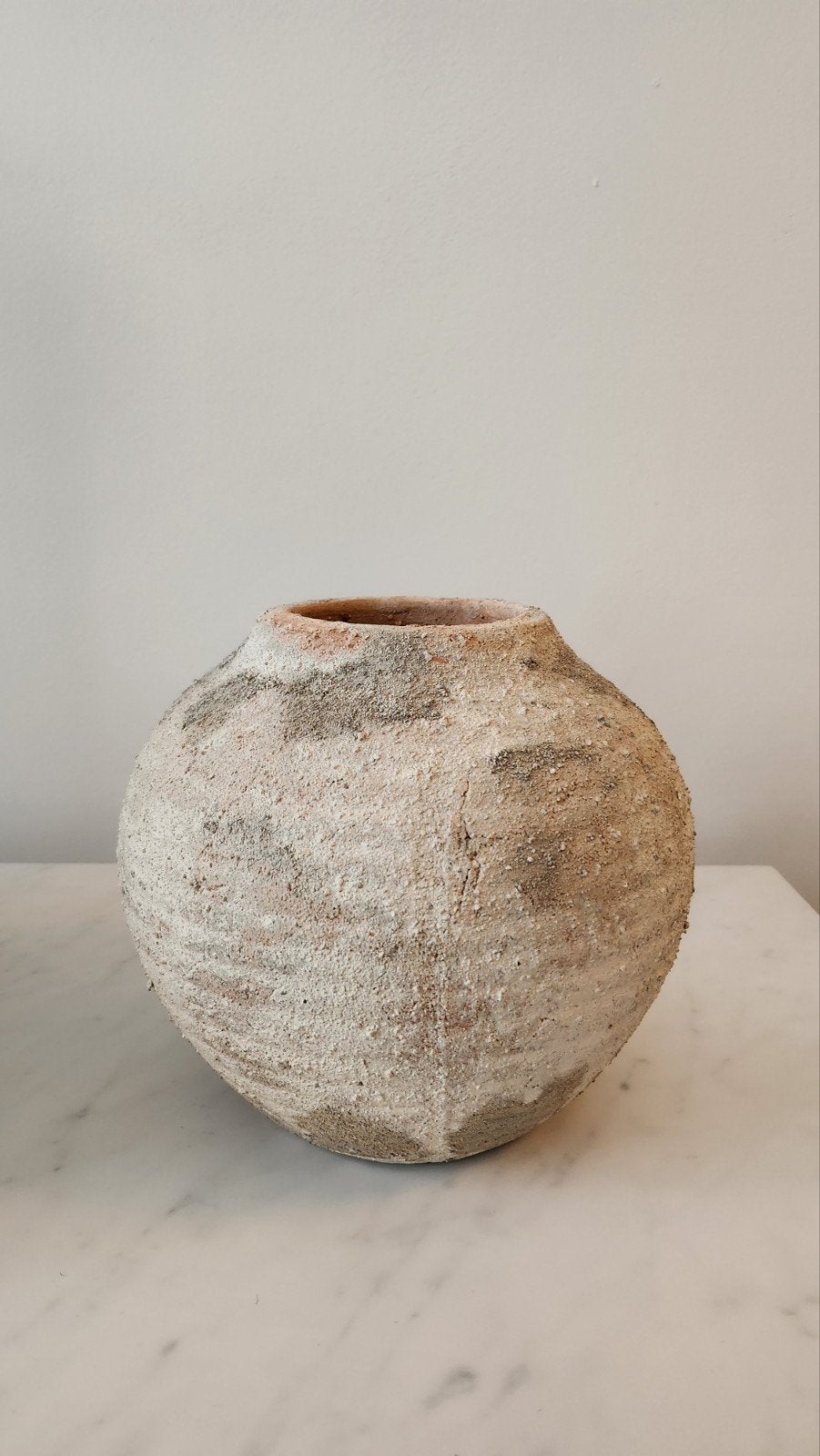 Aardewerken vaas ZARA HOME, Ophalen, Gebruikt, 32 cm, Beige