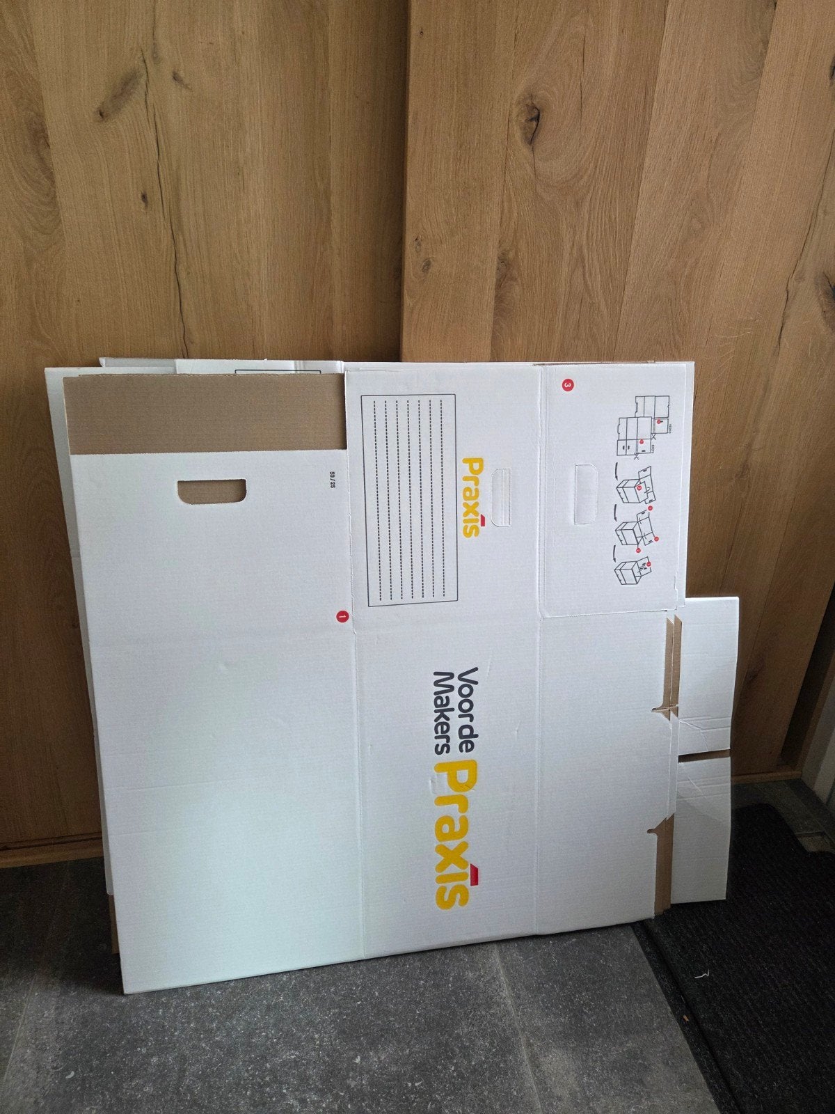 6 verhuisdozen (Praxis), Ophalen, Doos, 40 tot 60 cm, Opvouwbaar