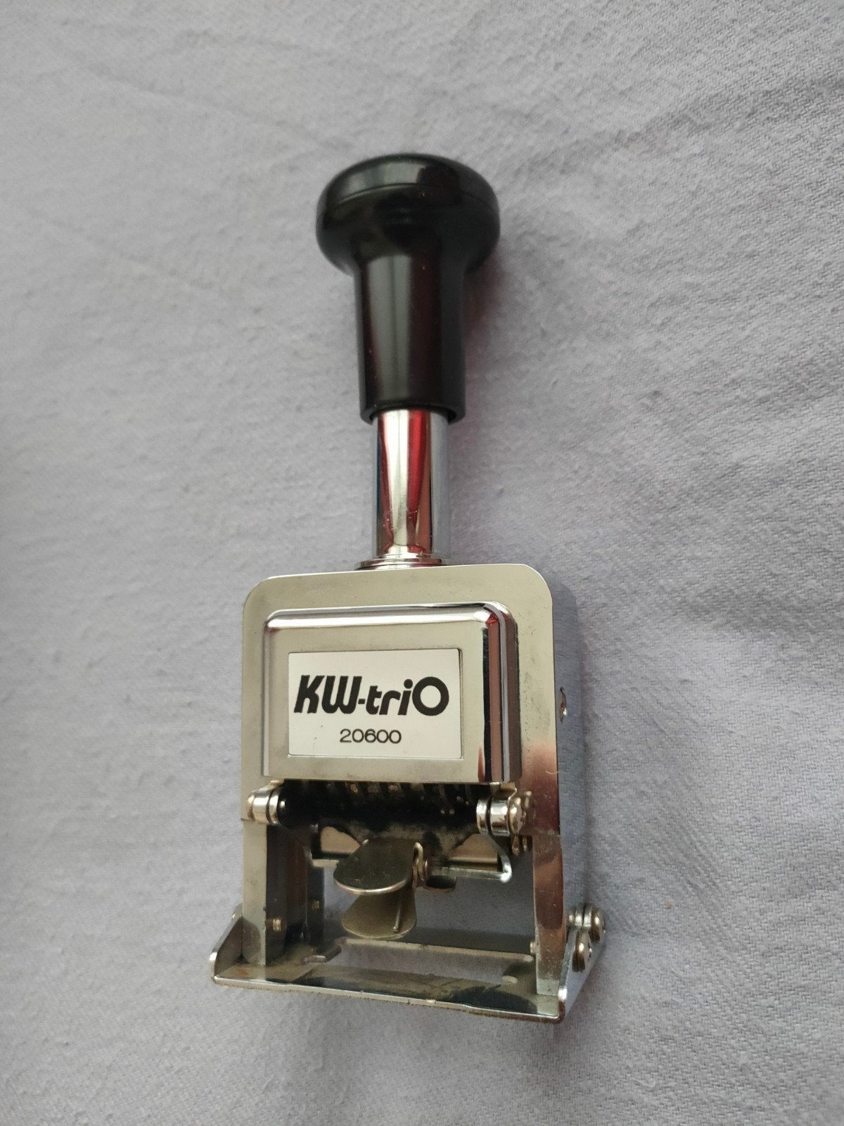 Vintage Stempel Numbering machine Kw Trio, Ophalen, Gebruikt