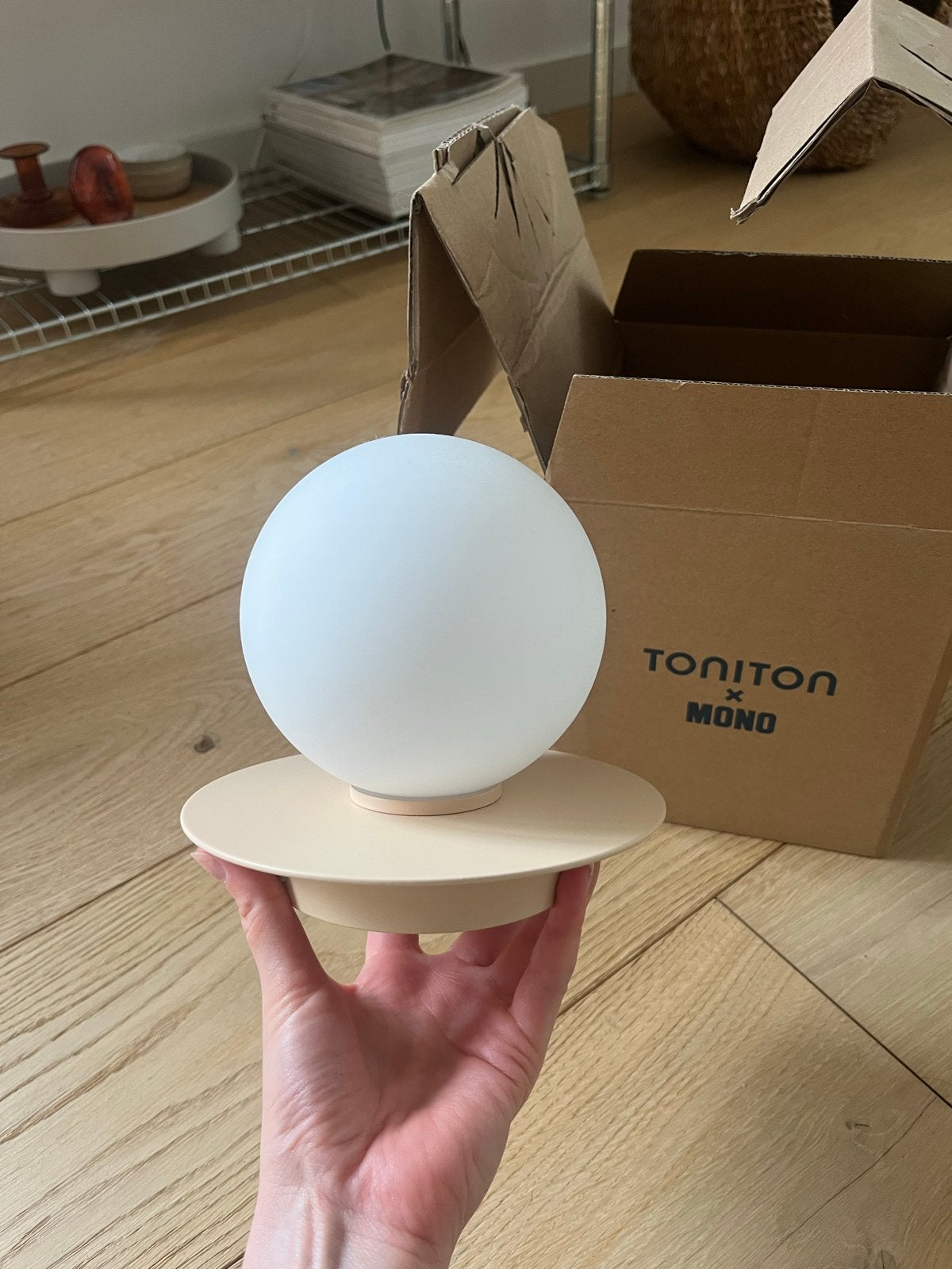 Toniton x Mono Circle wall/ceiling lamp beige - Nieuw, Overige merken, Waterbestendig, Beige, Nieuw