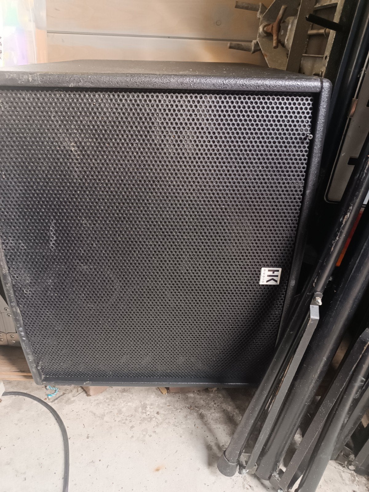 HK Audio Sub van HK.     & The Box CL110 Speakerset, Gebruikt, Speakerset, Ophalen of Verzenden, 150 watt of meer