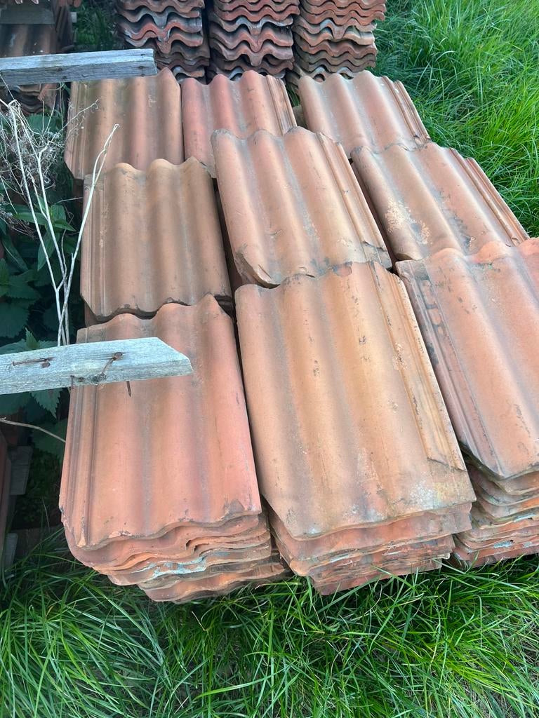 Gebruikte dakpannen, Doe-het-zelf en Verbouw, Gebruikt, Steen of Klei, Ophalen of Verzenden, 15 m² of meer