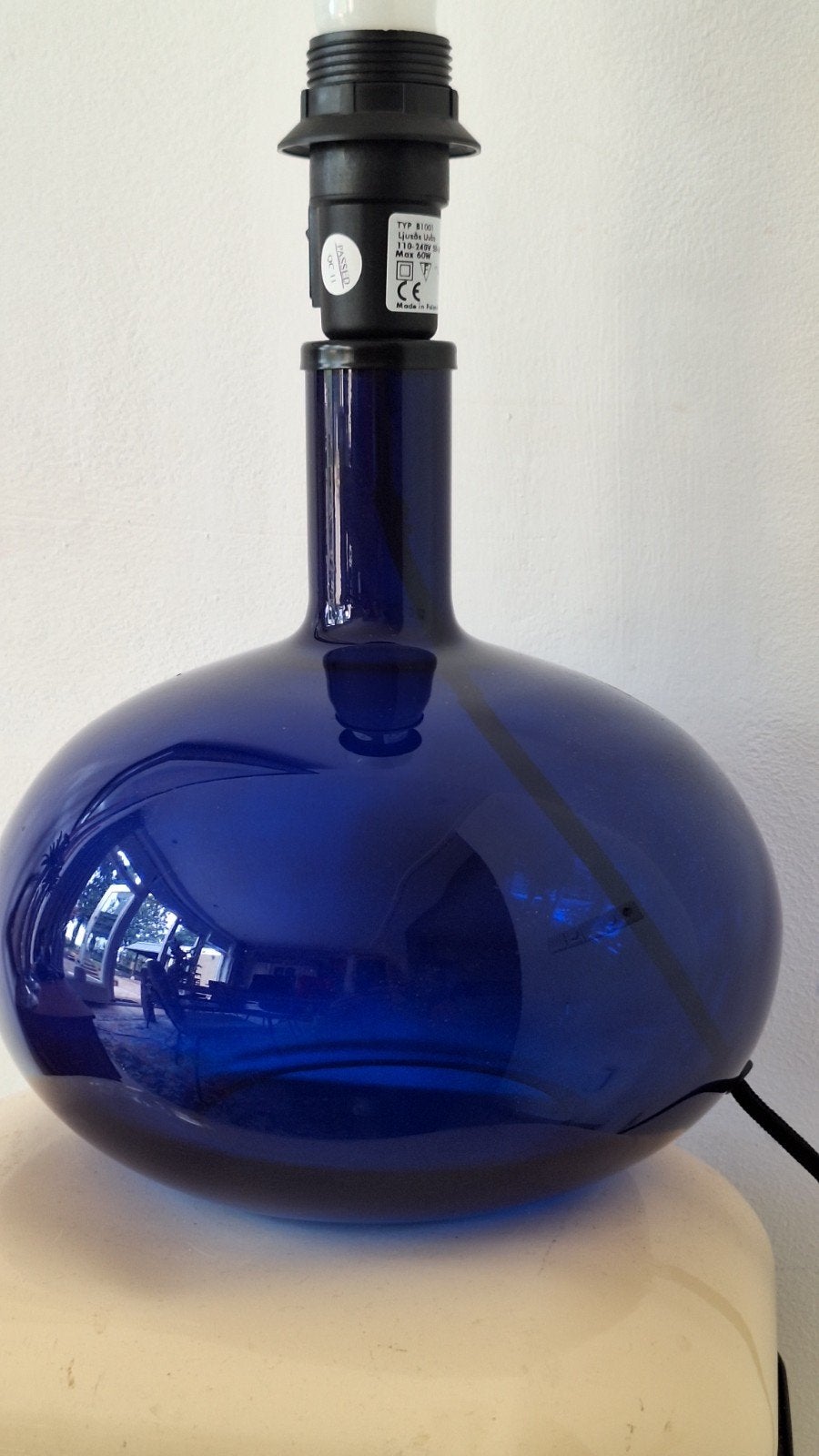 Ljusås Uvås design lamp Ikea blauw glas, Huis en Inrichting, Gebruikt, Glas, IKEA, Design