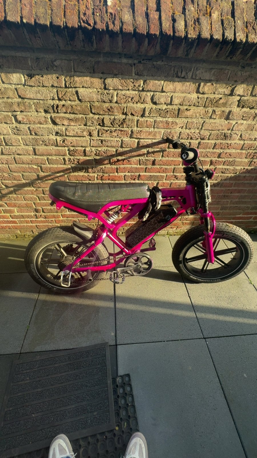 Custom Roze Fatbike V20 5158km!, Fietsen en Brommers, Elektrische fietsen, Ophalen of Verzenden, Zo goed als nieuw, Overige merken
