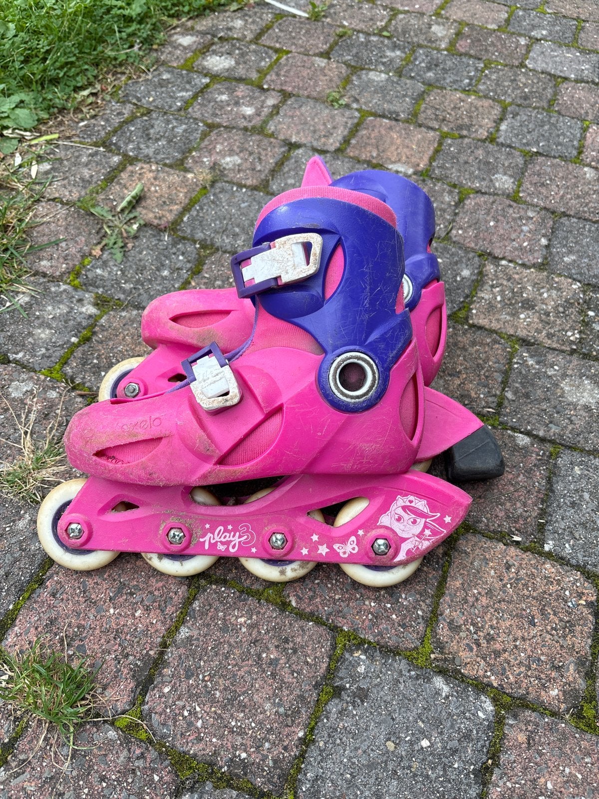 Roze inline skates voor kinderen, maat 30-33, Kinderen, Ophalen of Verzenden, Inline skates 4 wielen, Verstelbaar