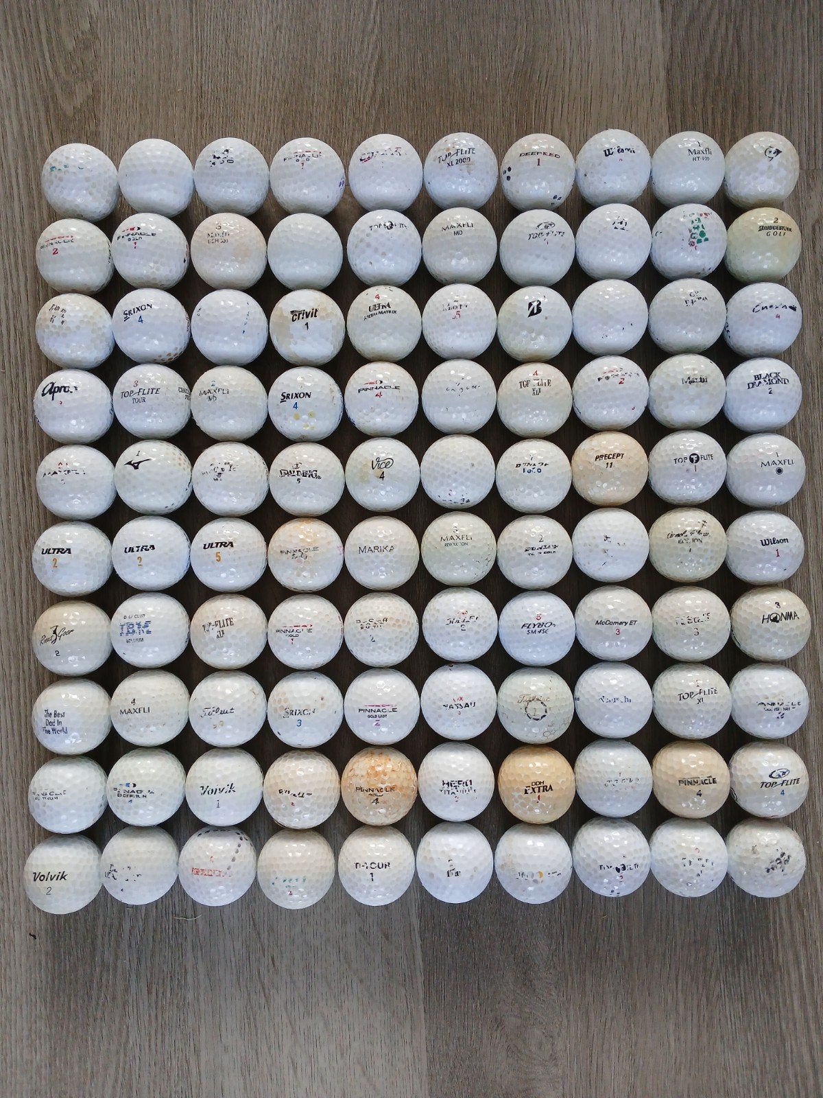 100 gebruikte golfballen, Sport en Fitness, Ophalen of Verzenden, Bal(len)