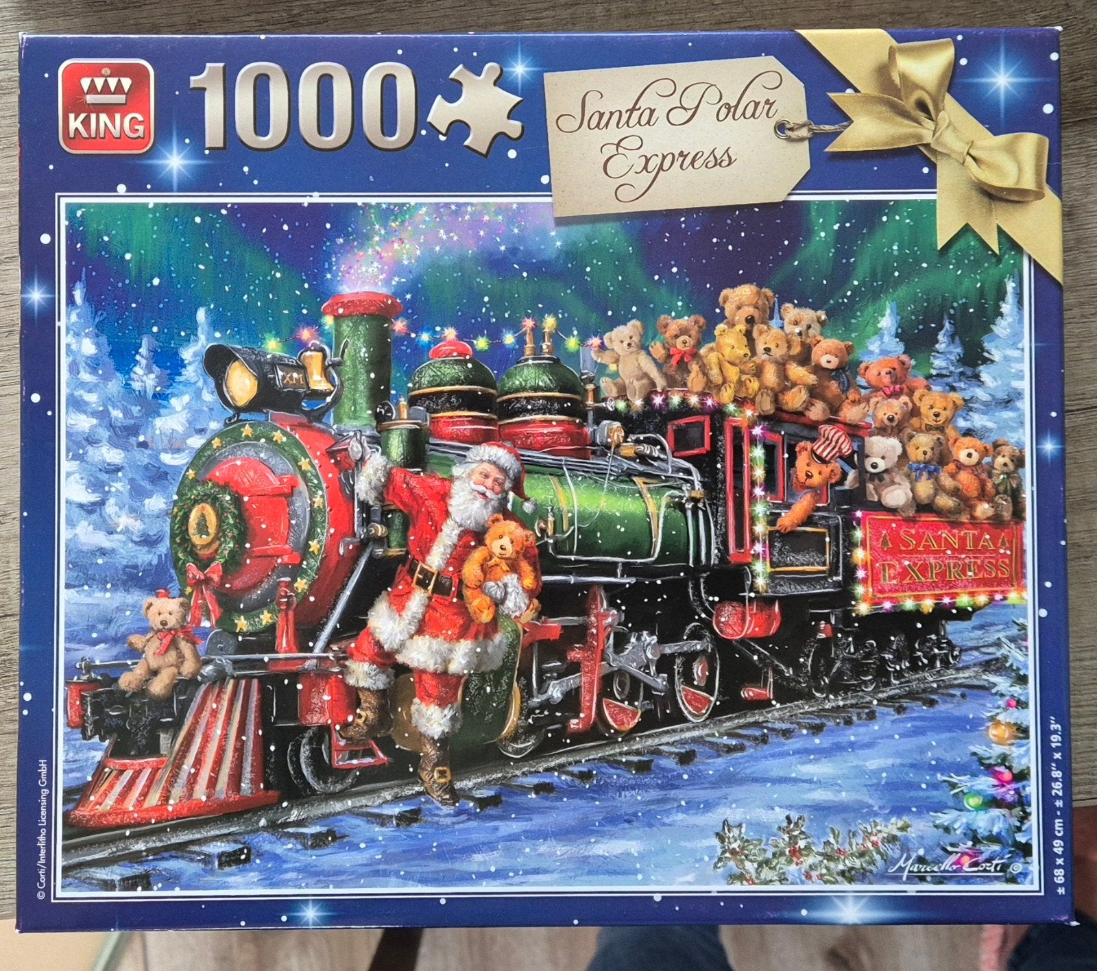 King puzzel polar express, Ophalen of Verzenden, 500 t/m 1500 stukjes, Gebruikt, Legpuzzel