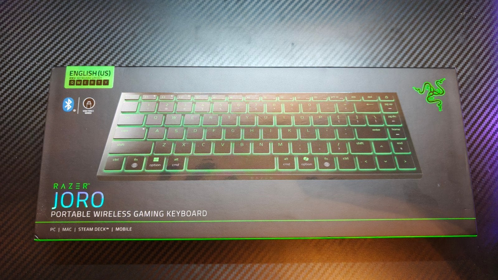 Razer Joro Draadloos Gaming Toetsenbord - Nieuw in doos, Computers en Software, Nieuw, Draadloos, Razer, Qwerty