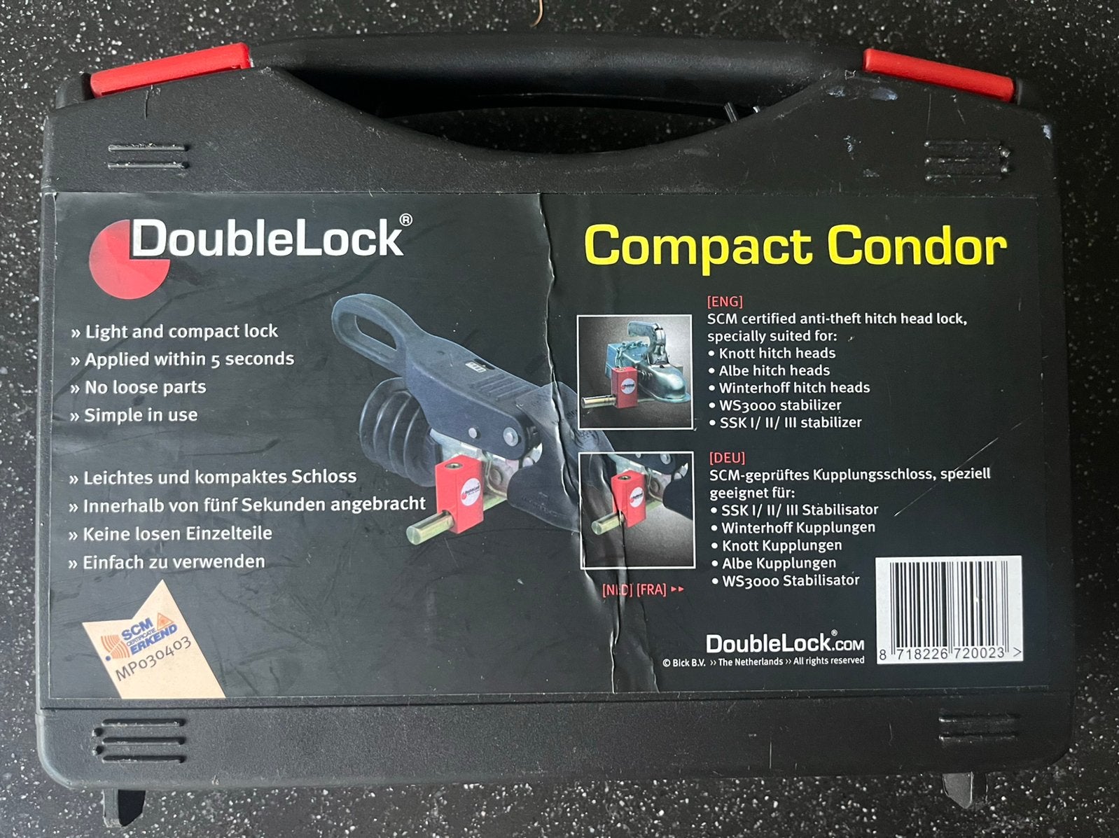DoubleLock Compact Condor disselslot, Caravans en Kamperen, Caravan accessoires, Ophalen, Gebruikt
