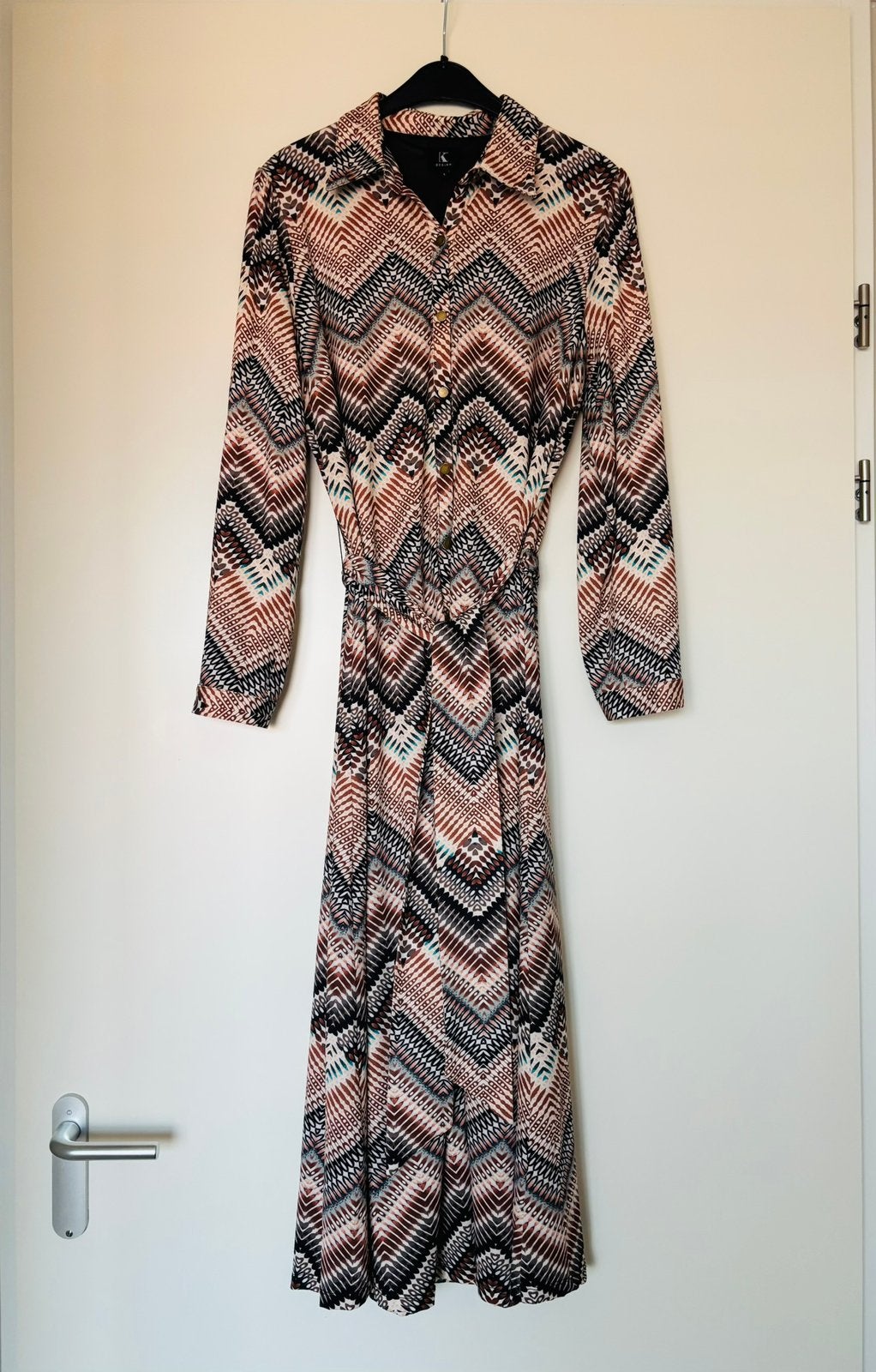 Nieuwstaat: jurk K-Design maat L, Blauw, Maat 42/44 (L), Ophalen of Verzenden, Zo goed als nieuw