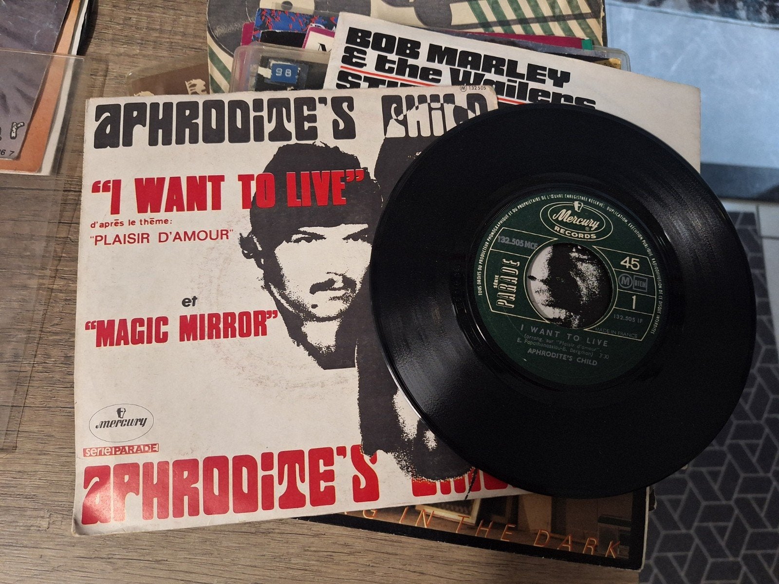 Aphrodite's Child - I Want To Live / Magic Mirror 7 inch, Gebruikt, 7 inch, Ophalen of Verzenden, Pop