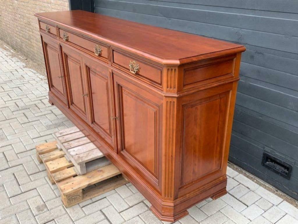 Prachtig Dressoir Kersenhout Kersen Hout kast Uniek item, Ophalen, Gebruikt, Met deur(en), 200 cm of meer