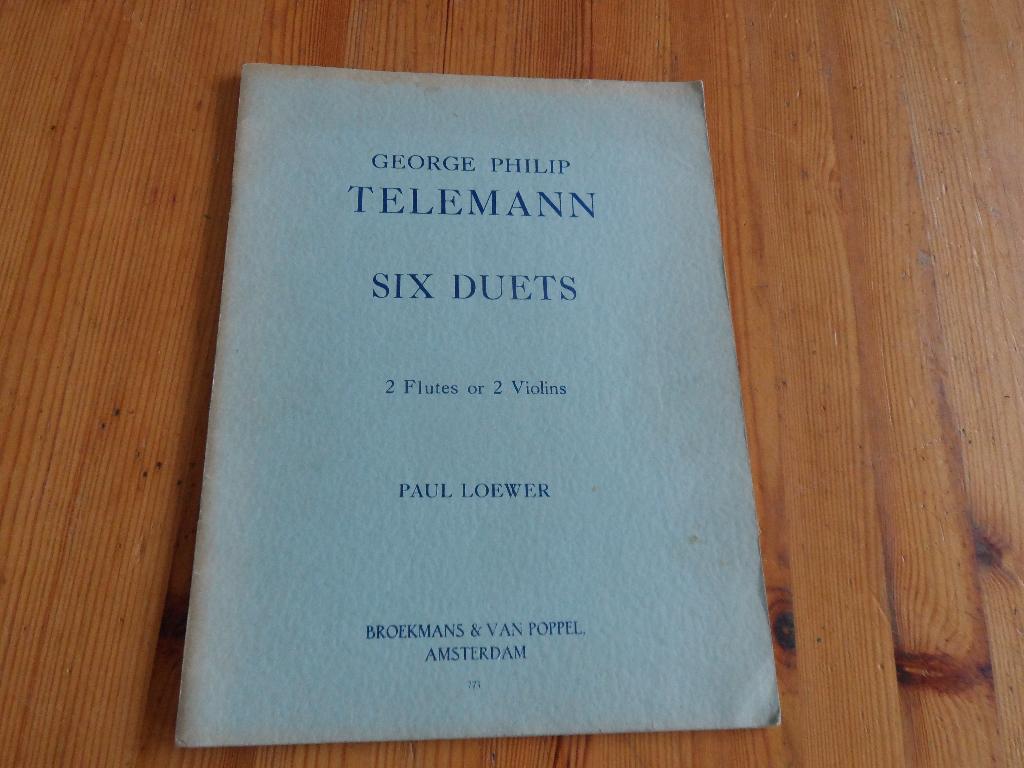 Telemann - six duets / pieces pour deux et trois flutes, Muziek en Instrumenten, Bladmuziek, Klassiek, Ophalen of Verzenden, Zo goed als nieuw